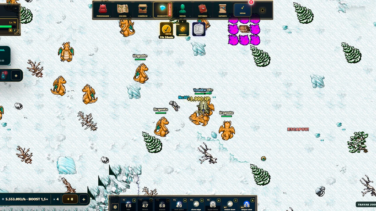 Tela de Poké Idle Online (1)